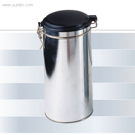 round tea tin