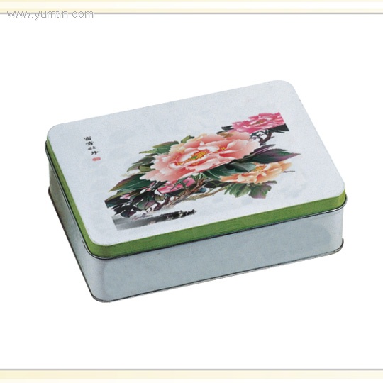 Rectangular tea tin