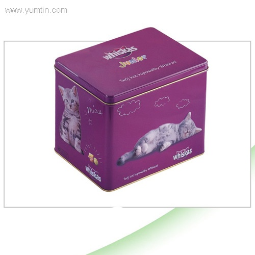 Cat food tin