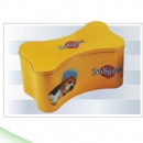 dog bone shape tin box